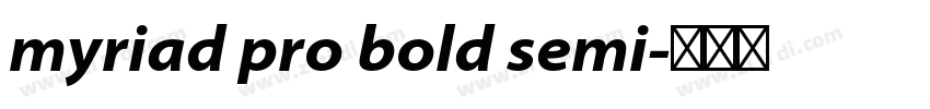 myriad pro bold semi字体转换